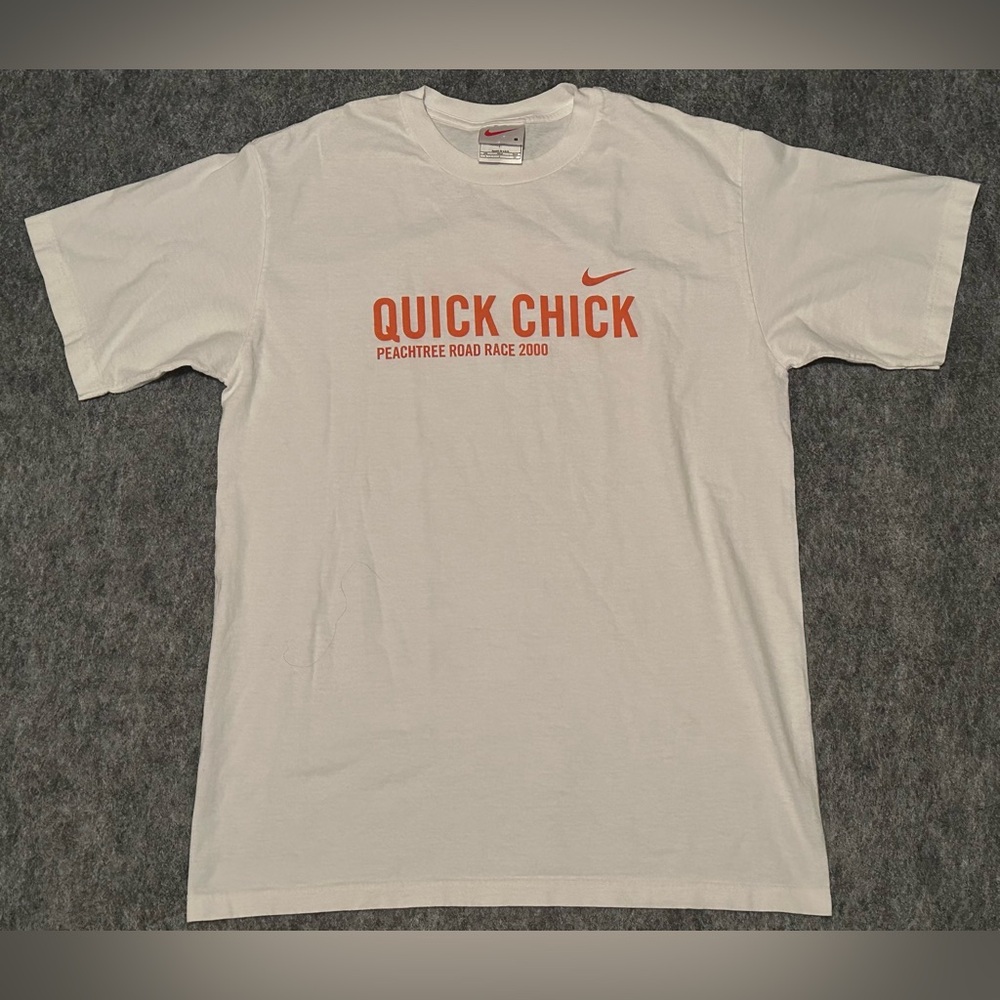 Women’s Nike Quick Chick 2000 Atlanta Peachtree Road Race White T-Shirt- Small